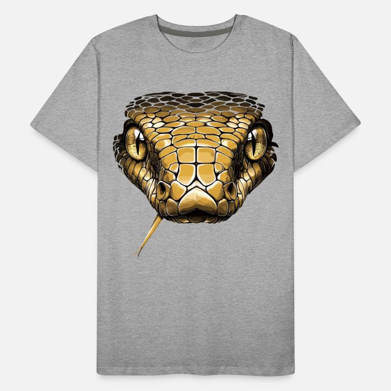 Snake Python Cobra Mamba Rattlesnake Snake Men's Premium Organic T-Shirt