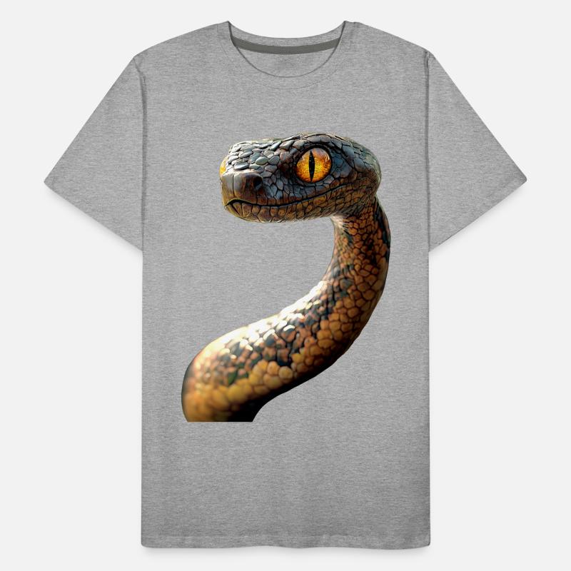 Snake Python Cobra Mamba Rattlesnake Snake Men's Premium Organic T-Shirt