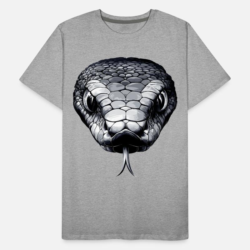 Snake Python Cobra Mamba Rattlesnake Snake Men's Premium Organic T-Shirt
