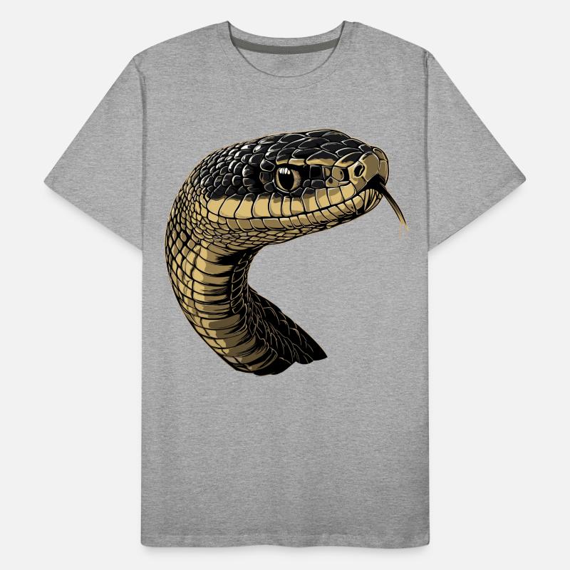 Snake Python Cobra Mamba Rattlesnake Snake Men's Premium Organic T-Shirt