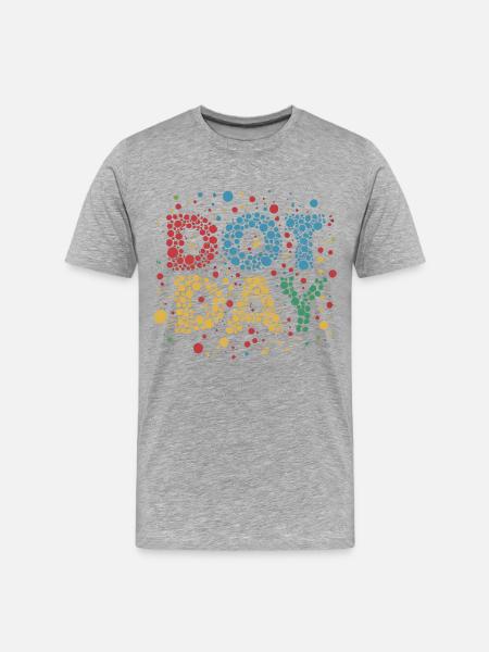 DOT DAY - Men's Premium Organic T-Shirt - heather grey