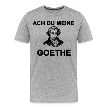 Oh mon Goethe - T-shirt bio Premium Homme - gris chiné - Devant - Damien (186cm)