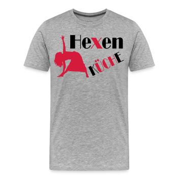 Ingrédients magiques - T-shirt bio Premium Homme - gris chiné - Devant - Damien (186cm)