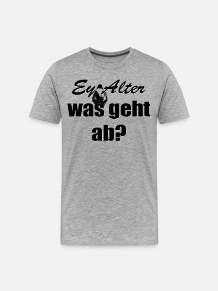 Hey dude, what's going on? - Men's Premium Organic T-Shirt - heather grey