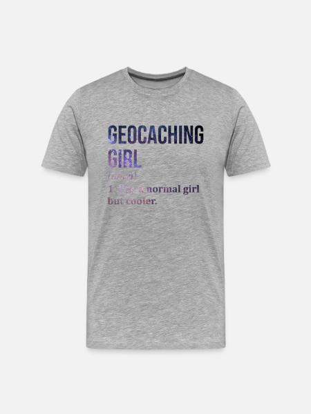 Géocaching - T-shirt bio Premium Homme - gris chiné