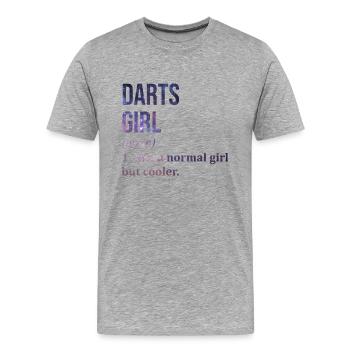 Fléchettes Fléchettes Fléchettes - T-shirt bio Premium Homme - gris chiné - Devant - Damien (186cm)