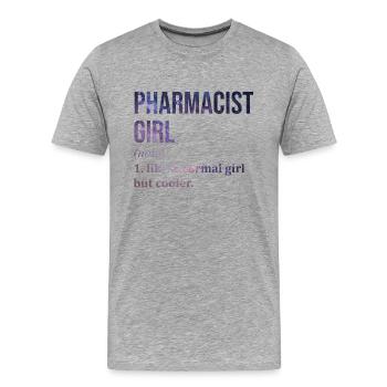 Apotheke - Männer Premium Bio T-Shirt - Grau meliert - Vorne - Damien (186cm)