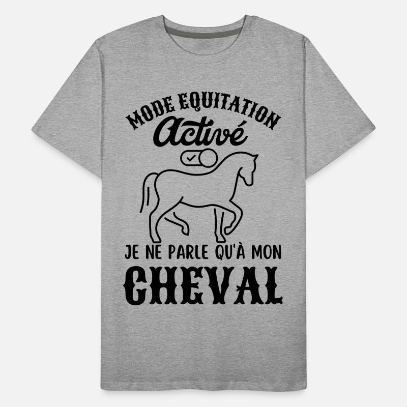 Mode équitation activé T-shirt bio Premium Homme