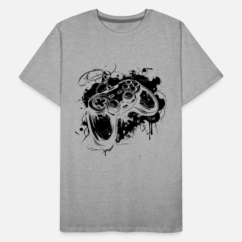 Manette de jeu T-shirt bio Premium Homme