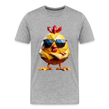 Sonnenbrille für Junggesellinnenabschied - Männer Premium Bio T-Shirt - Grau meliert - Vorne - Damien (186cm)