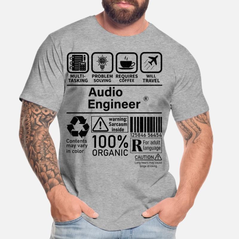 Audio Engineer multi tasking problem solving Men's Premium Organic T-Shirt