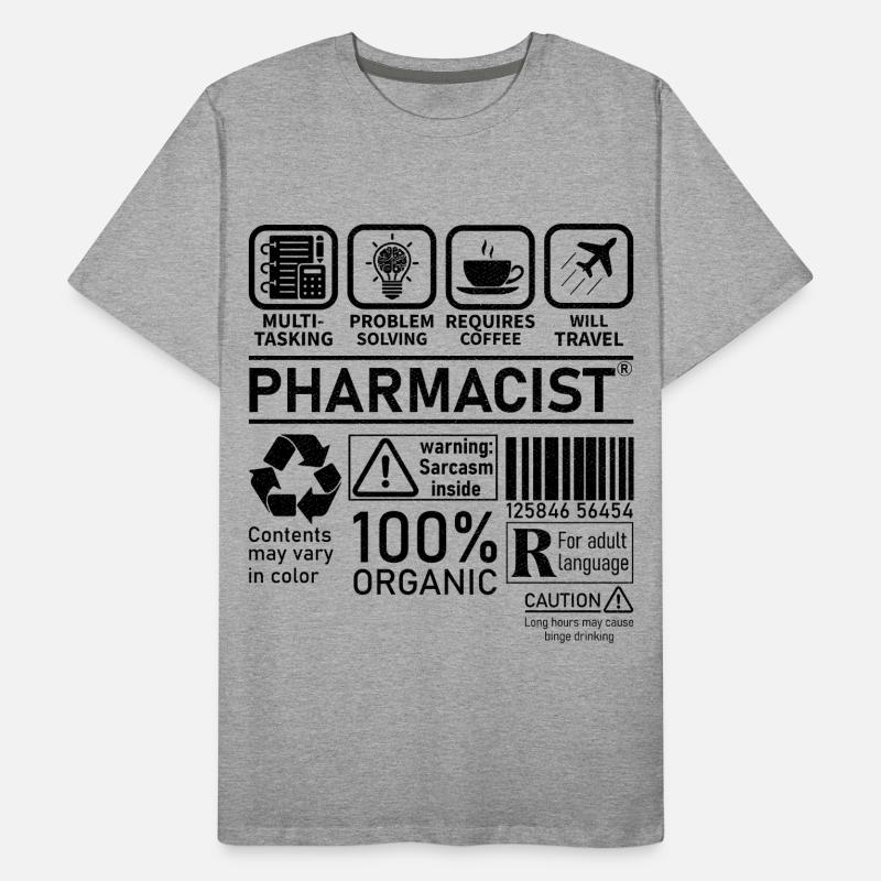 Pharmacist multi tasking problem solving Men's Premium Organic T-Shirt