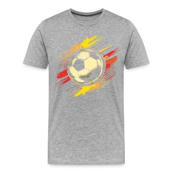 Football Vintage - Men's Premium Organic T-Shirt - heather grey - Front - Damien (186cm)