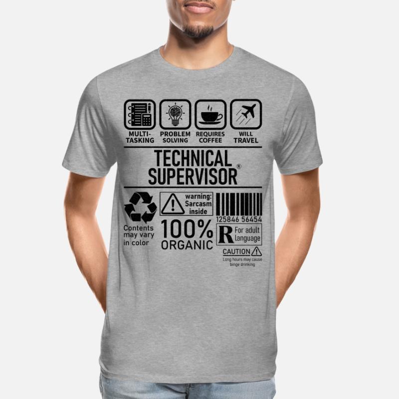 Technical Supervisor multi tasking problem solving Männer Premium Bio T-Shirt