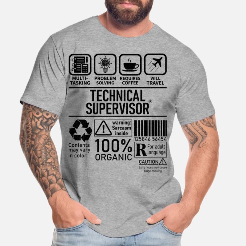 Technical Supervisor multi tasking problem solving Männer Premium Bio T-Shirt