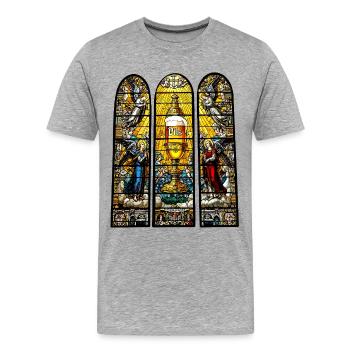 Beer Churches Window Men's Day Ascension Day - Men's Premium Organic T-Shirt - heather grey - Front - Damien (186cm)