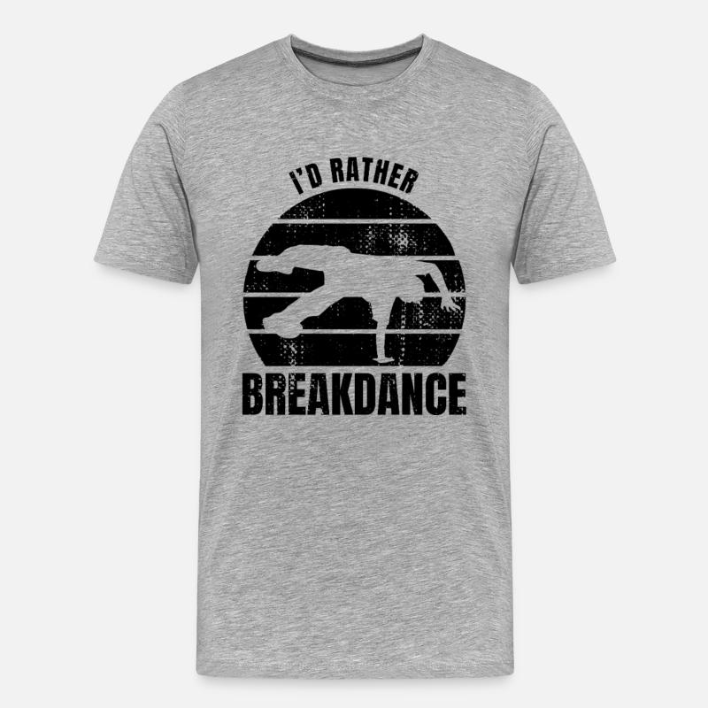 Breakdancer Spruch - Männer Premium Bio T-Shirt - Grau meliert