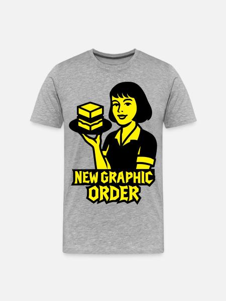 New Graphic Order #1 - Men's Premium Organic T-Shirt - heather grey