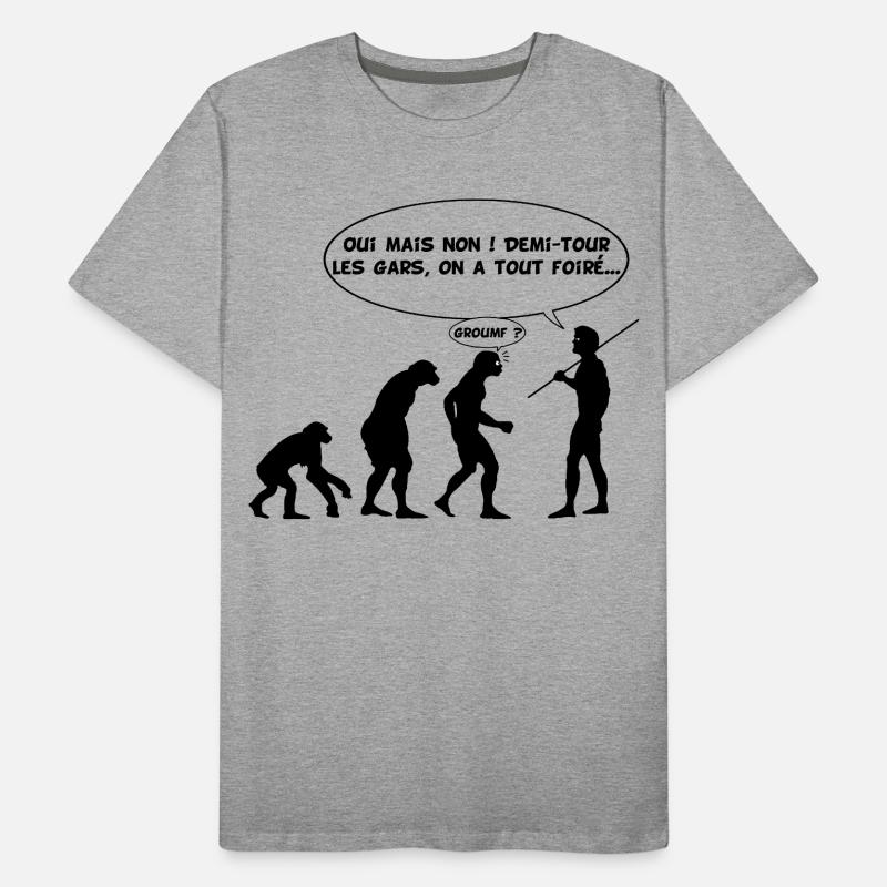 Evolution error (black) Men's Premium Organic T-Shirt