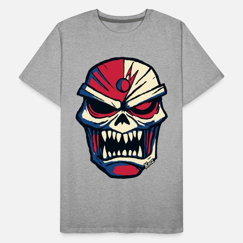 Dark skull in comic style Men's Premium Organic T-Shirt