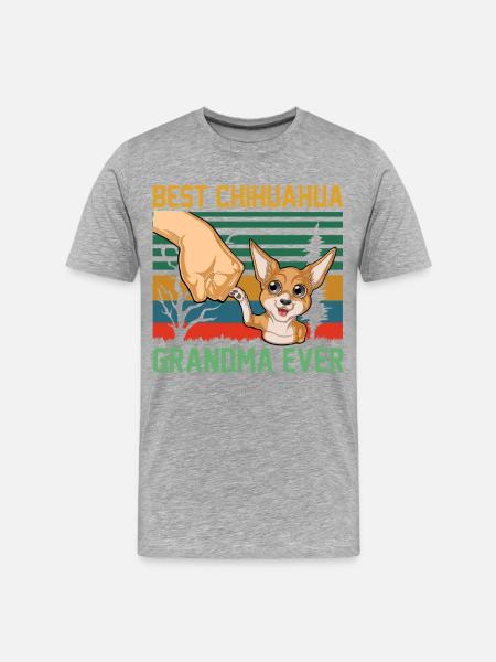 Chihuahua - T-shirt bio Premium Homme - gris chiné