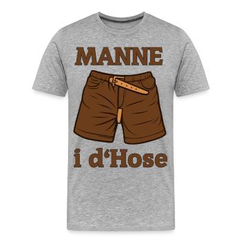 Zwilchhose Wrestling Pants Wrestling Fan Articles - Men's Premium Organic T-Shirt - heather grey - Front - Damien (186cm)