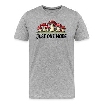 Encore une blague sur l'amanite tue-mouches - T-shirt bio Premium Homme - gris chiné - Devant - Damien (186cm)