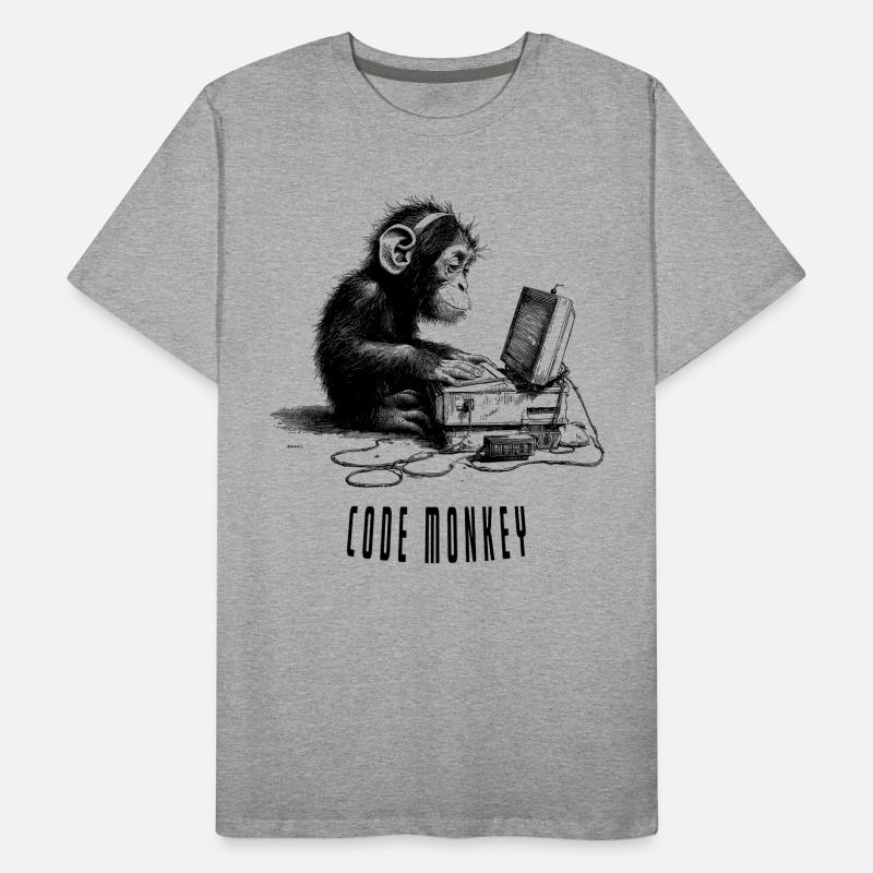 Code Monkay Men's Premium Organic T-Shirt