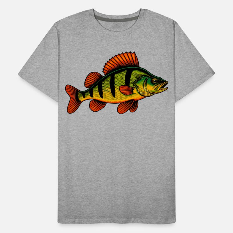 Perche Perche Perche Perche Perche Pêche Perche Perche T-shirt bio Premium Homme