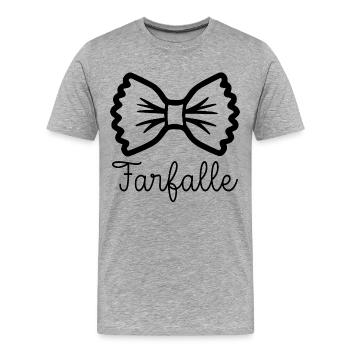 Papillons - T-shirt bio Premium Homme - gris chiné - Devant - Damien (186cm)