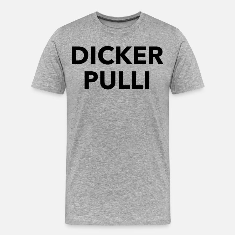 Dicker Pulli - Männer Premium Bio T-Shirt - Grau meliert