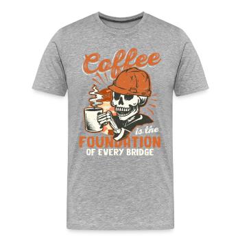Military Mechanic - Men's Premium Organic T-Shirt - heather grey - Front - Damien (186cm)