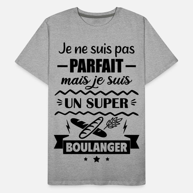 Nicht perfekt, aber toller Bäcker Männer Premium Bio T-Shirt
