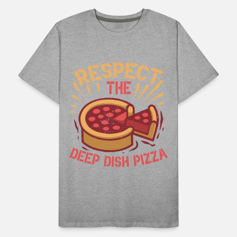 Deep Dish Pizza Chicargo Männer Premium Bio T-Shirt