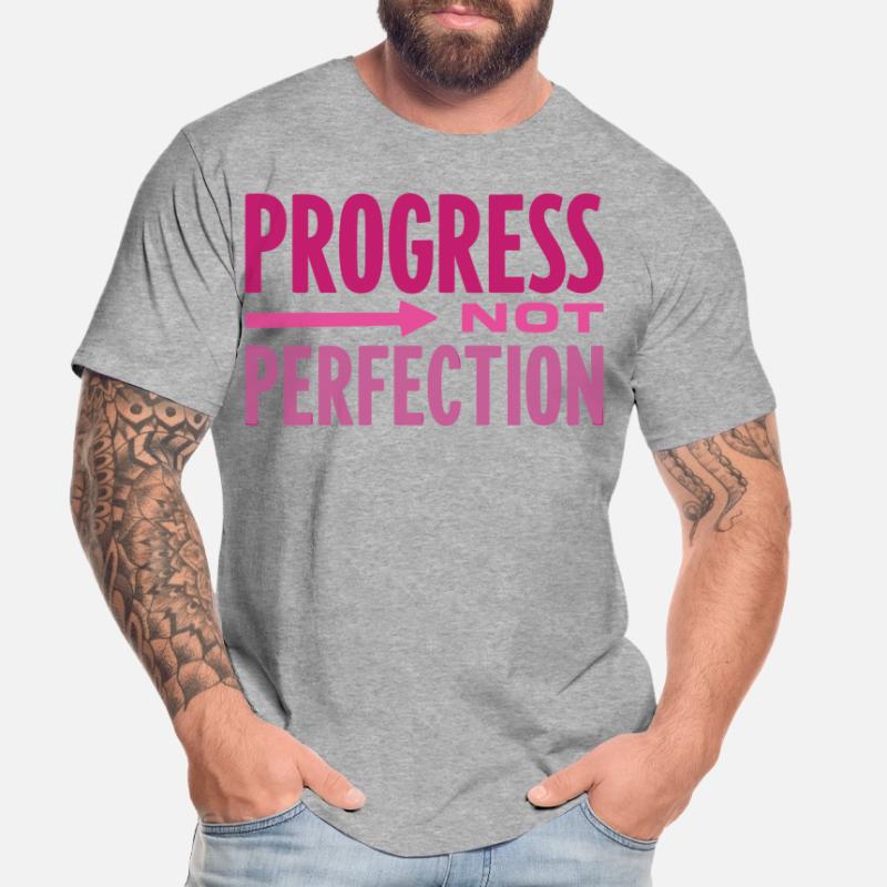 Le progrès, pas la perfection Le progrès compte T-shirt bio Premium Homme