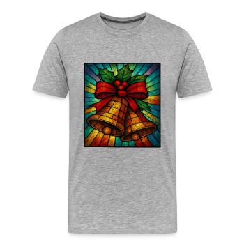 Stained Glass Artist Stained Glass Mosaic Artist - Men's Premium Organic T-Shirt - heather grey - Front - Damien (186cm)