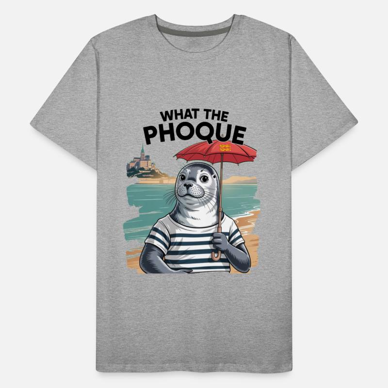 Normandy Seal Pride Humor-Geschenk Männer Premium Bio T-Shirt