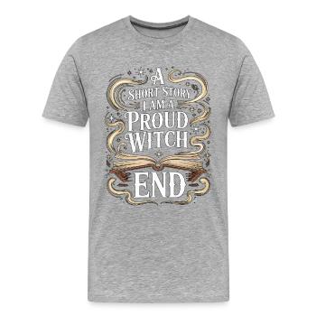 Sorcellerie : une nouvelle Je suis un amoureux de l’astrologie - T-shirt bio Premium Homme - gris chiné - Devant - Damien (186cm)