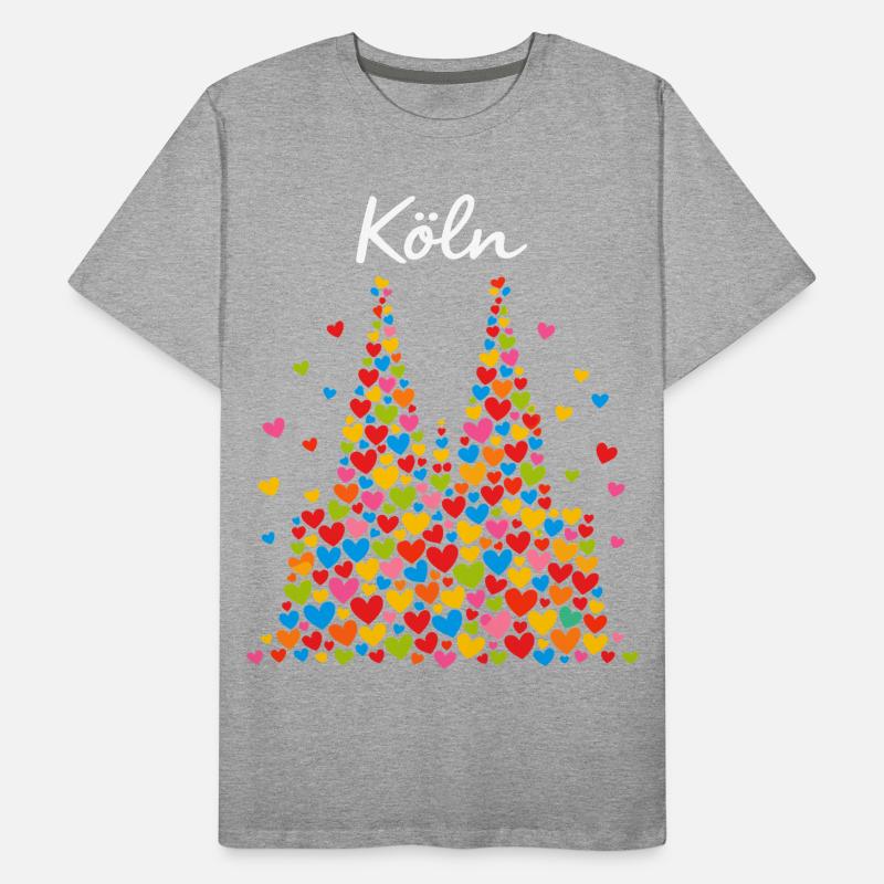 Köln Karneval Alaaf Konfetti Geschenk Männer Premium Bio T-Shirt