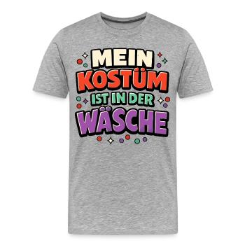Carnival Costume Lingerie Saying Funny Gift - Men's Premium Organic T-Shirt - heather grey - Front - Damien (186cm)