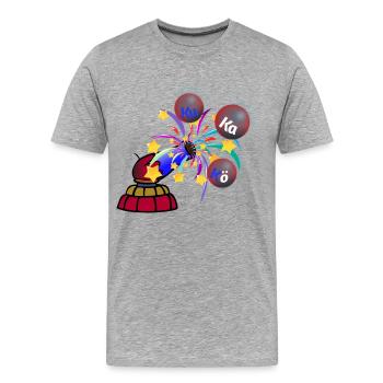 Ku Ka Kö - Festival Magic Carnival - Men's Premium Organic T-Shirt - heather grey - Front - Damien (186cm)