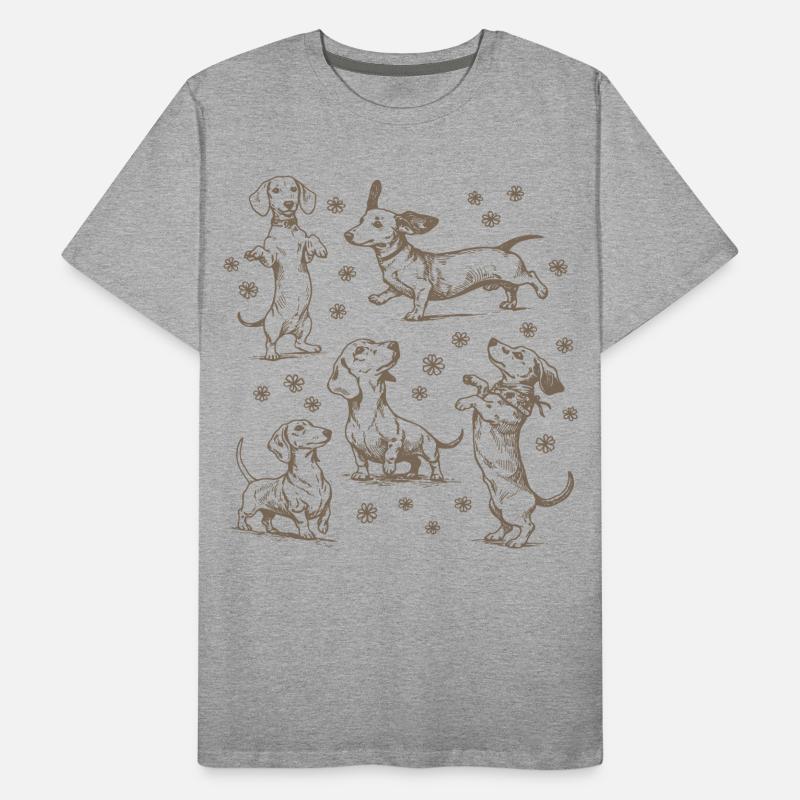 Teckel Teckel Chiens Teckels Teckel Chien teckel Teckel T-shirt bio Premium Homme
