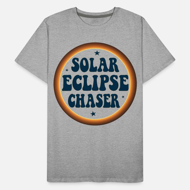 Solar eclipse chaser Männer Premium Bio T-Shirt