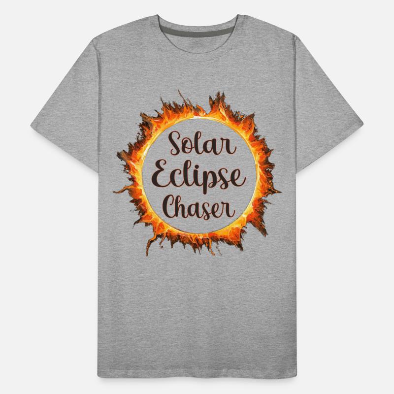 Solar eclipse chaser Männer Premium Bio T-Shirt