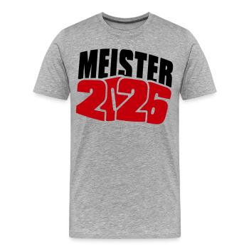 Champion 2026 Championship - Men's Premium Organic T-Shirt - heather grey - Front - Damien (186cm)
