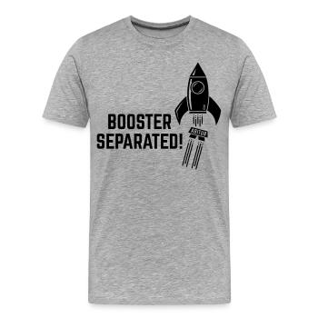 Propulseur séparé ! (Abitur / Abitur / Abiturient / B) - T-shirt bio Premium Homme - gris chiné - Devant - Damien (186cm)