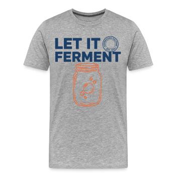 Sourdough Bread Baking Baker Sourdough Starter Jar - Männer Premium Bio T-Shirt - Grau meliert - Vorne - Damien (186cm)