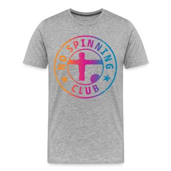 Tischfußball - Männer Premium Bio T-Shirt - Grau meliert - Vorne - Damien (186cm)
