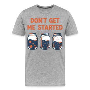 Sauerteigbäcker Brotbacker FANG MICH GAR NICHT ERST AN - Männer Premium Bio T-Shirt - Grau meliert - Vorne - Damien (186cm)