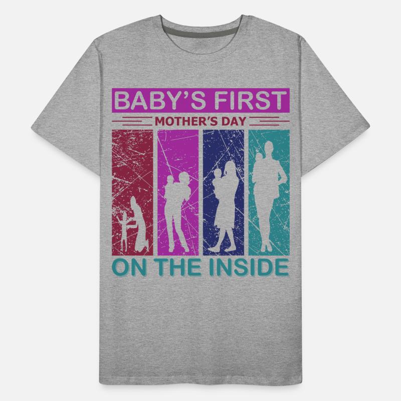 Das erste Muttertagsshirt des Babys Innendesign Männer Premium Bio T-Shirt